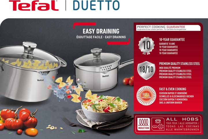 Produktbild Tefal Duetto Set (18 cm, Kochtopf, Edelstahl)