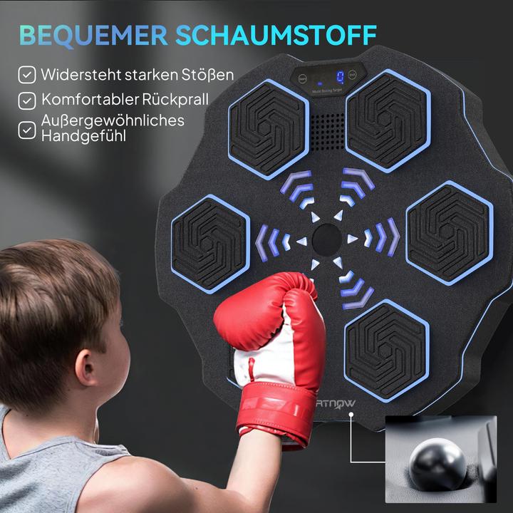 Immagine prodotto SportNow Music Boxing Machine Kunstleder, Kunststoff Schwarz (44 cm)