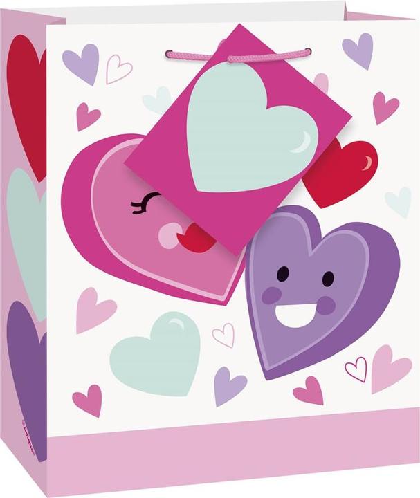 Produktbild Unique Party Geschenkbeutel Herzen Valentinstag (Geschenkfolie, 1 x)