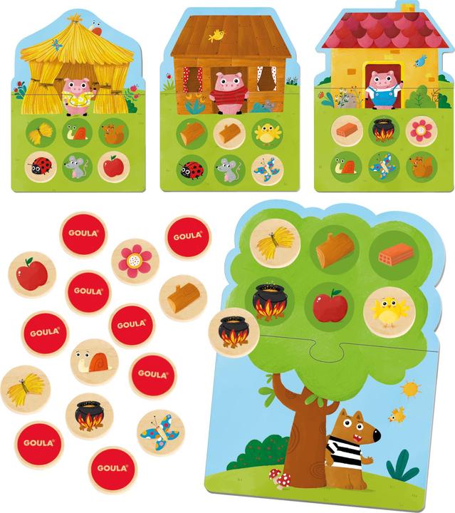 Produktbild Jumbo 3 Little Pigs Memo&Loto (Deutsch)