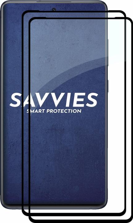 Actual product image Savvies Full-screen armoured glass screen protector (2 Piece, Samsung Galaxy S20 FE)