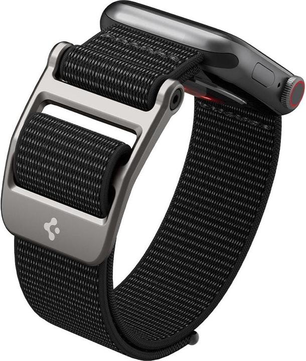 Actual product image Spigen Durapro Flex band for Apple Watch 4 / 5 / 6 / 7 / SE (42 / 44 / 45 mm) black (45 mm, 44 mm, 42 mm, Nylon)
