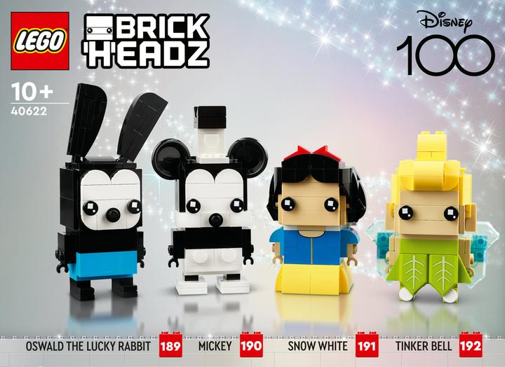 Image du produit LEGO BrickHeadz - 100e anniversaire de Disney (40622, LEGO Brickheadz)