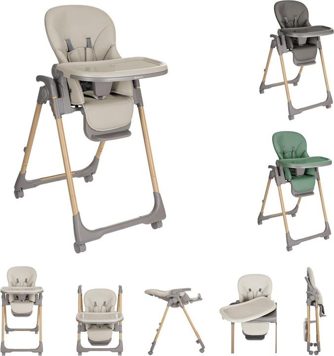 Kikkaboo Highchair Olive wheels (Highchair)