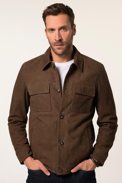 Produktbild JP1880 JP 1880 Lederjacke, Leder, Lamm-Nubukleder, Hemdkragen, bis 7 XL (6XL)