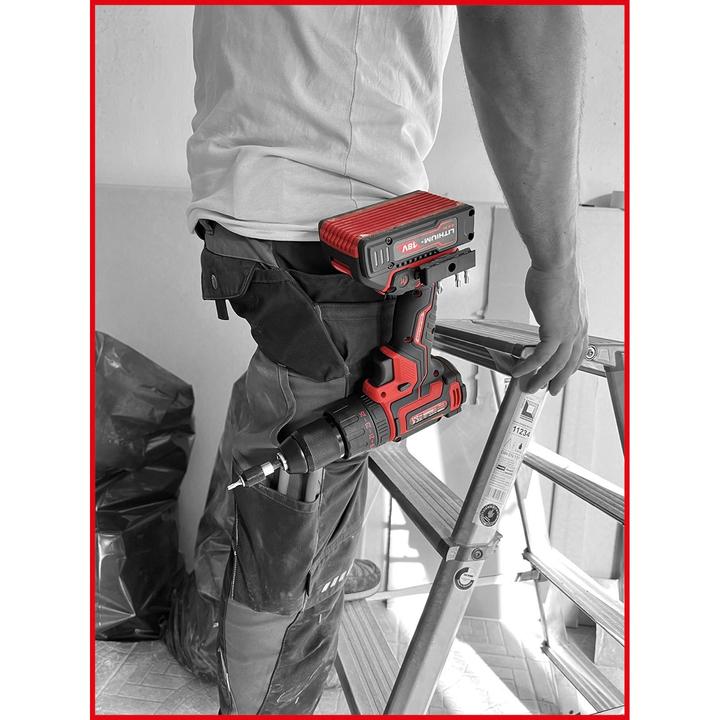 Productafbeelding KS Tools eMONSTER borstelloze accu klopboormachine en schroevendraaierset, 4-delig | 18 volt, 2 accu's en (Oplaadbare batterij)