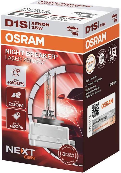 Actual product image Osram Xenarc Night Breaker Laser (Next Gen) D1s (D1S)