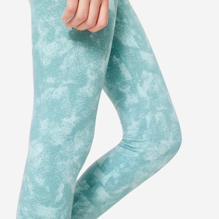 Immagine prodotto Decathlon Leggings bambino in cotone - stampa cachi (122)