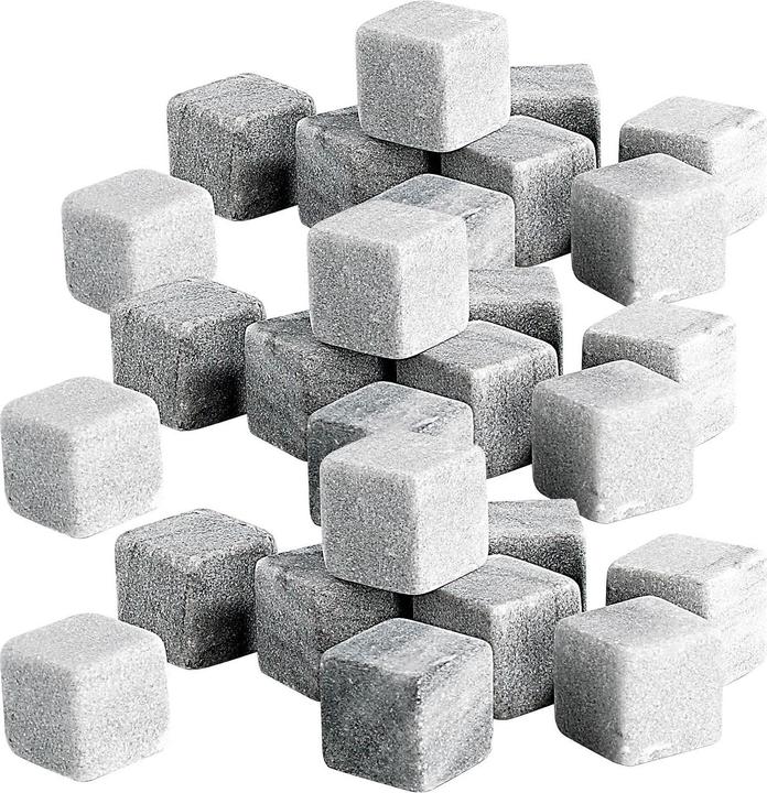 Immagine prodotto Rosenstein & Söhne Set di 36 cubetti di ghiaccio in pietra ollare permanente, 22 mm (Pietre di whisky)