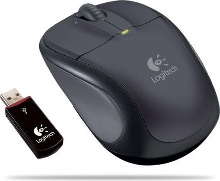 Produktbild Logitech V220 Cordless Optical Maus für Notebooks, Schwarz (Kabellos)