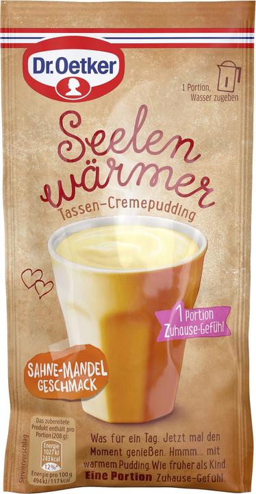 Produktbild Dr. Oetker Seelenwärmer Sahne-Mandel-Puddingpulver (59 g)