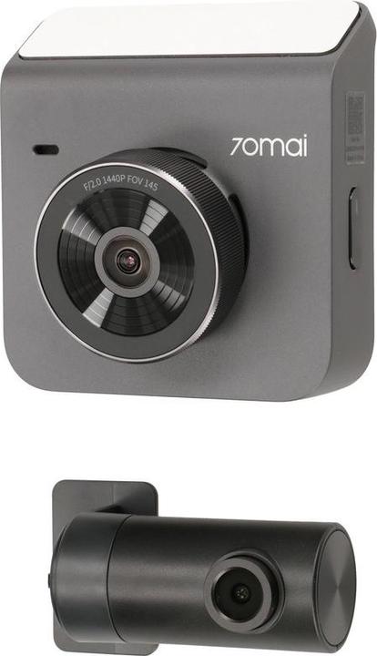 Actual product image 70mai A400 + Rear Camera RC09 Set EU (Rechargeable battery, Built-in display, Wi-Fi, Night vision, GPS receiver, Accelerometer, Built-in microphone, WQHD)
