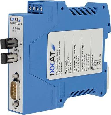 Produktbild HMS CAN Umsetzer Bus D-SUB9 Glasfaser F-ST Ixxat 1.01.0068.46010 Betriebsspannung -