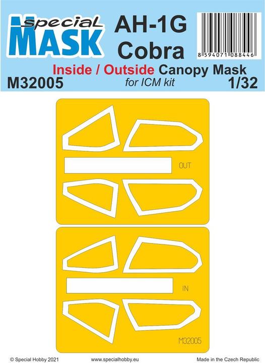 Actual product image Special Hobby AH-1G Cobra Inside/Outside MASK