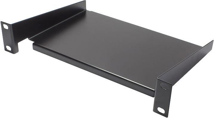 Productafbeelding Good Connections 10" legplank, bevestiging aan de voorkant, inbouwdiepte 160 mm, diepzwart (RAL9005), ®