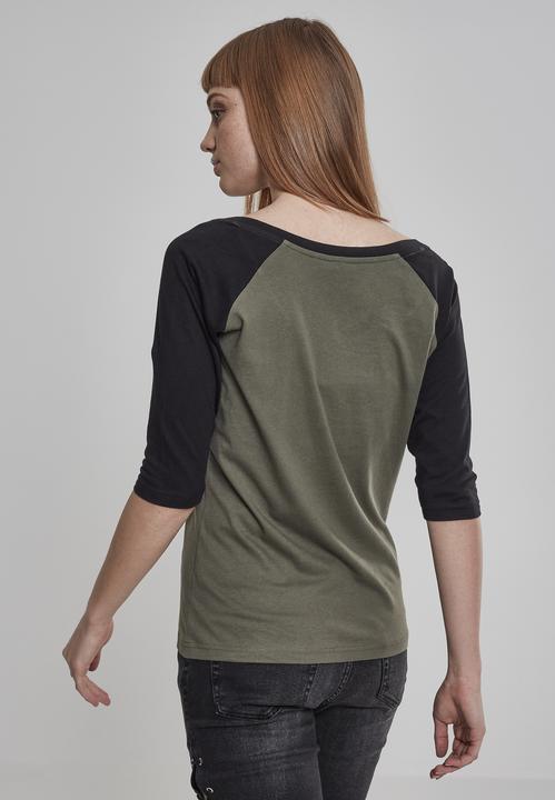 Immagine prodotto Urban Classics Tee Raglan 3/4 da donna a contrasto (5XL)