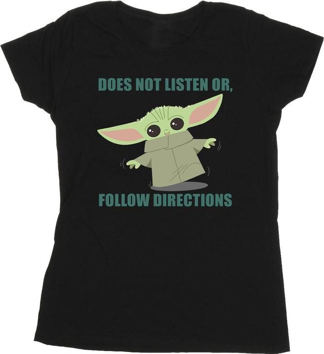 Star Wars The Mandalorian Grogu Does Not Listen TShirt (S)