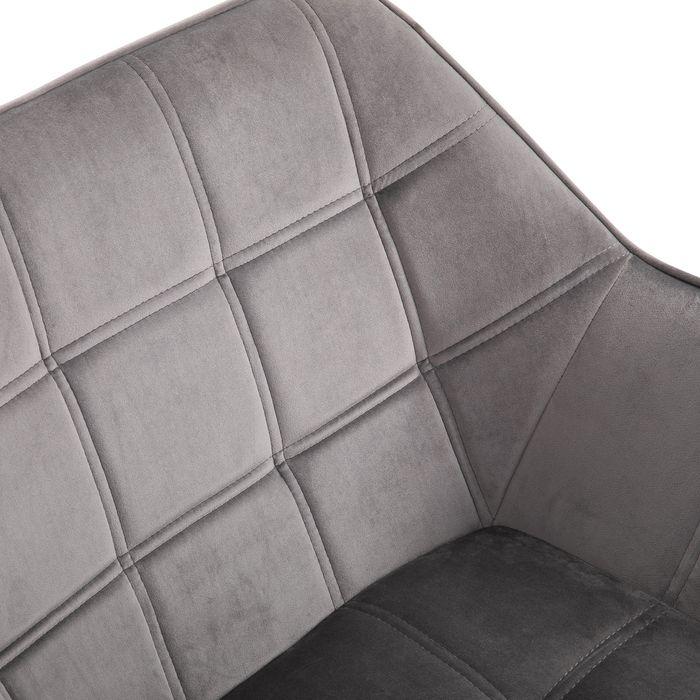 Image du produit Swisshandel24 Fauteuil individuel Fauteuil à oreilles Fauteuil relax avec velours Pieds surélevés polyester