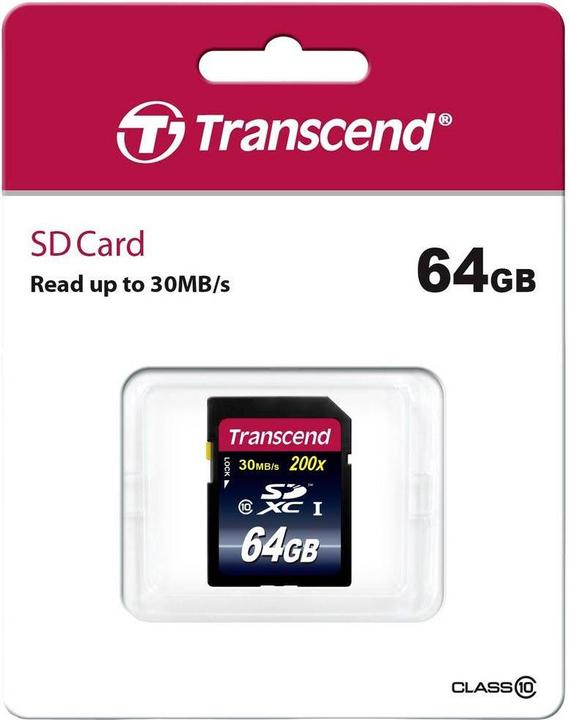 Immagine prodotto Transcend SDXC Ultimate 200x (64 GB, SDXC, U1, UHS-I)