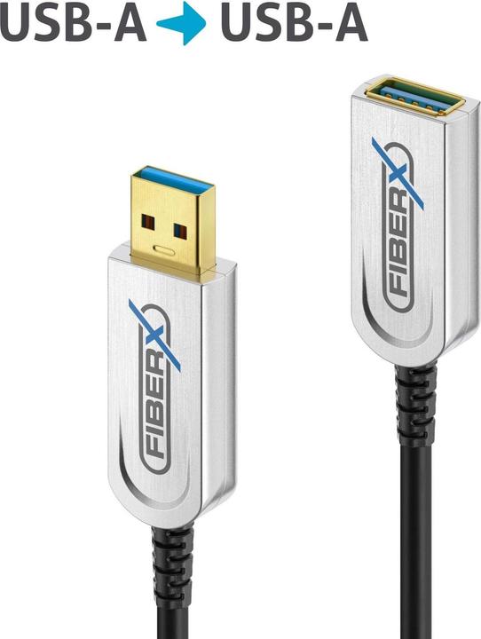 Purelink Series - USB 3.1 Fibre Optic Extension Cable - 5m (5 m, USB 3.2 Gen 1)