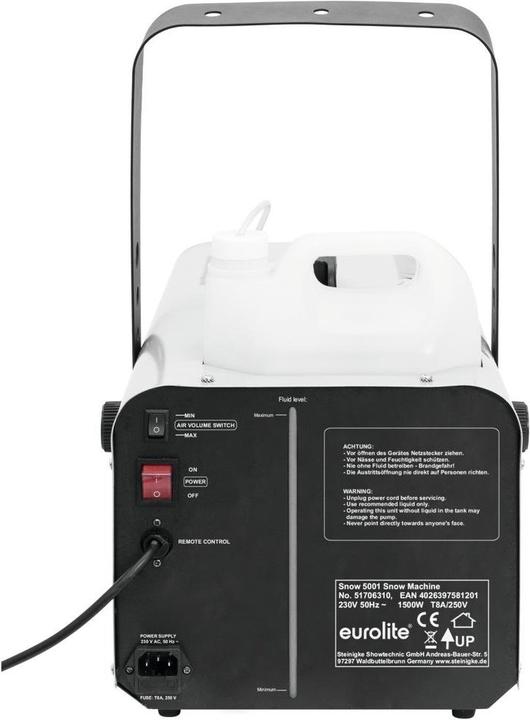 Actual product image Eurolite Snow 5001 snow machine (Snow machine)
