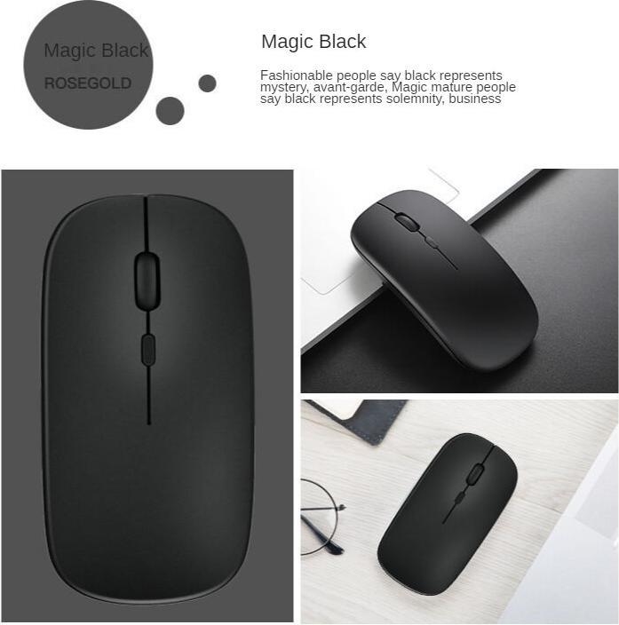 Actual product image PhoneLook Wireless Bluetooth Mouse 2.4 Ghz + 1200dpi micro USB Magic Black matt (Wireless)