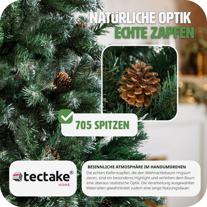 Immagine prodotto tectake Albero di Natale artificiale (180 cm)