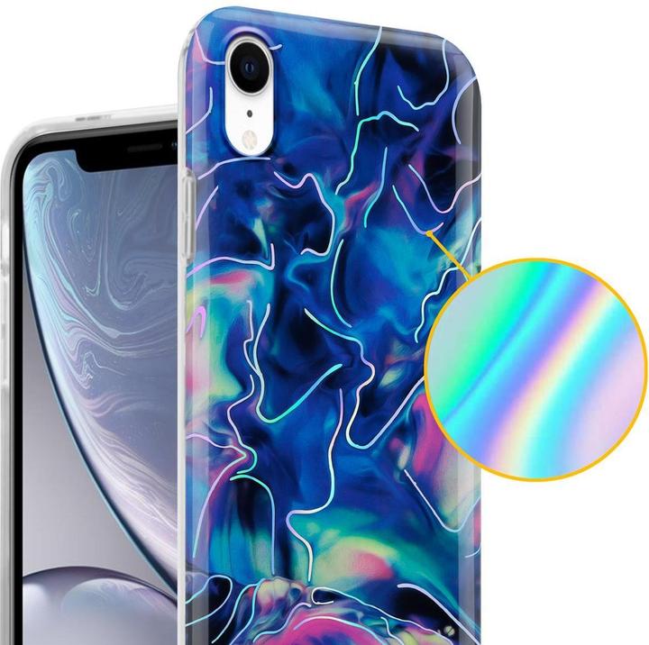 Produktbild Cadorabo IMD TPU Bunter Marmor Cover (Apple iPhone XR)