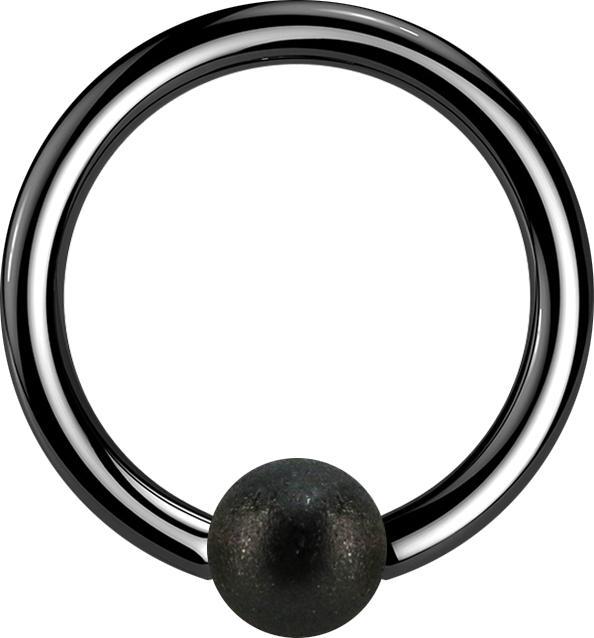 Immagine prodotto Star Piercing Anello di chiusura a microsfera nero maculato (senza ottone)