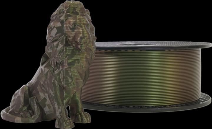 Actual product image Prusa Prusament Premium PLA Mystic Green 1kg (PLA, 1.75 mm, 1000 g, Green, Brown)