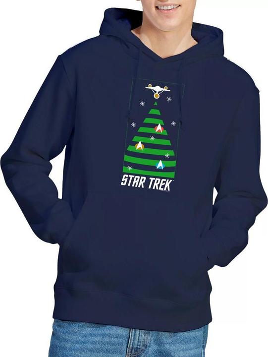 Immagine prodotto Star Trek: The Original Series Felpa con Cappuccio Albero di Natale Uomo (S)