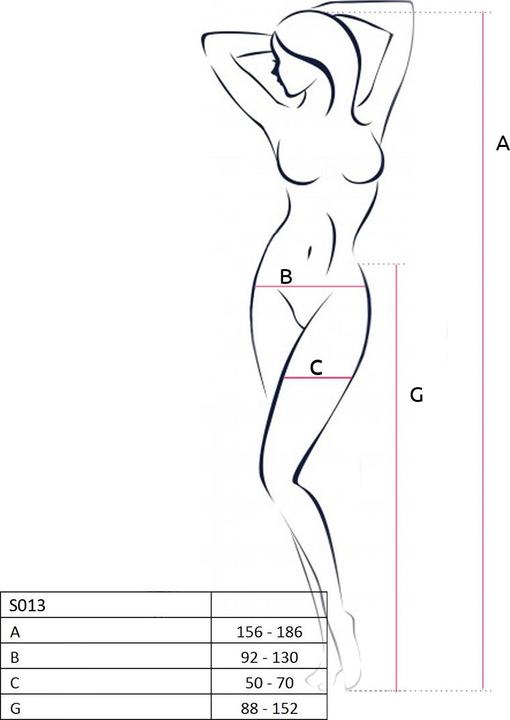 Actual product image Passion Ouvert tights in black (One size)