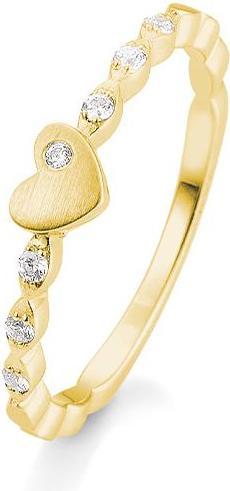 Breuning Verlobungsring Herz (57, 585/14 K Gold)