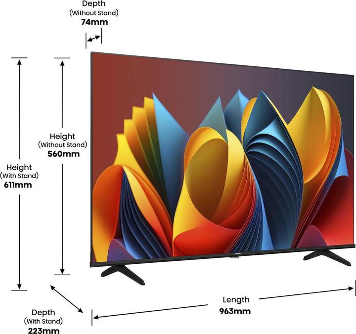 Produktbild Hisense TV 43E77NQ (43", E7NQ, QLED, 4K, 2024)