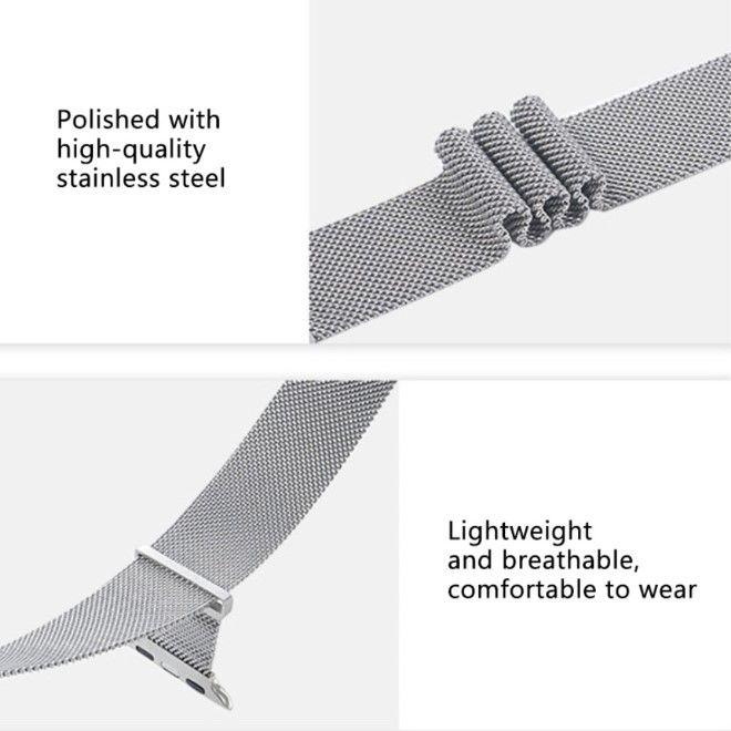 Produktbild MU Classic Milanese Series Metall Armband (38 mm, 40 mm, 41 mm, Metall)