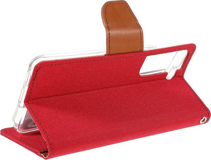 Image du produit Galaxy S22+ - Etui en cuir tissu rouge (Samsung Galaxy S22+)