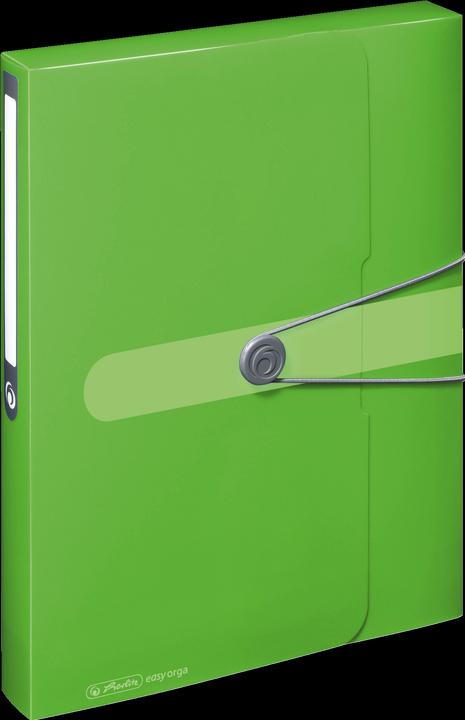 Actual product image Herlitz Collection box easy orga to go, DIN A4, apple opaque PP film, filling height: 40 mm, with elastic (A4, 1 x)