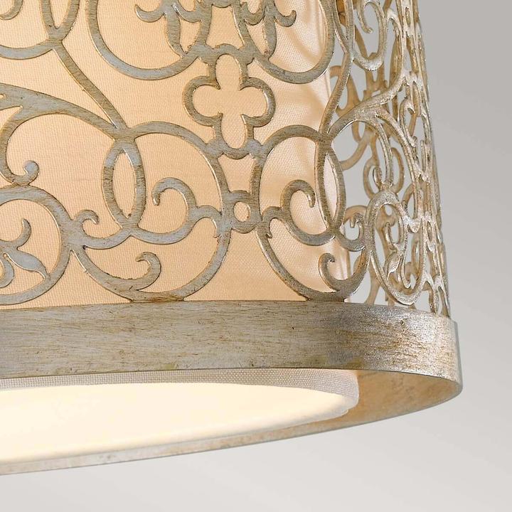 Produktbild Elstead Lighting Arabesque Deckenleuchte E27 2-fach Blattsilber Patina (E27)