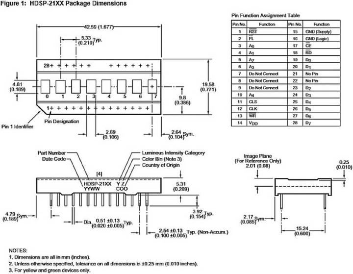 Actual product image Broadcom Alphanumeric segment display (Electronics kit)