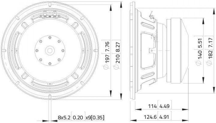 Actual product image Lavoce SSF122.50L 12" subwoofer, ferrite, steel basket (1 pcs.)