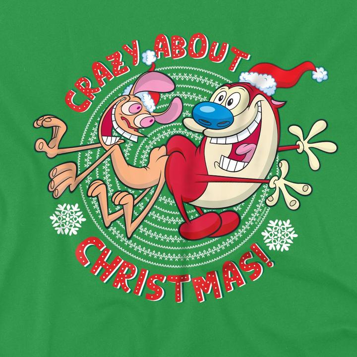 Immagine prodotto Ren & Stimpy Crazy About Christmas Maglietta Uomo (4XL)