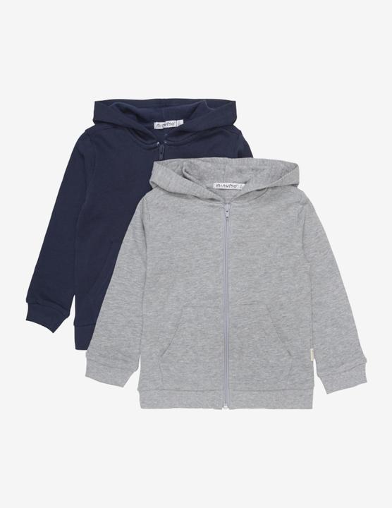Actual product image Minymo MISweat Jacket w. hood (2-pack) - 5752 (110)