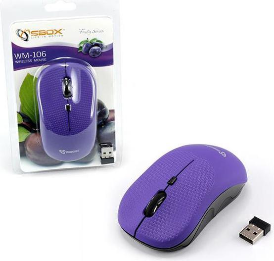 Produktbild Sbox Optical Wireless Mouse WM-106 Purple (Kabellos)