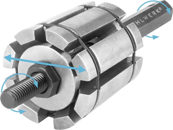 Produktbild Stahlwerk Rohrweiter Set 29-89 mm 3-teiliger Auspuff Rohraufweiter, Rohrspreizer