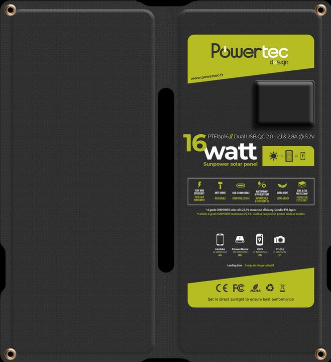 Image du produit Powertec PT6 6,5W - 400 mA @ 12V (10000 mAh, 16 W)