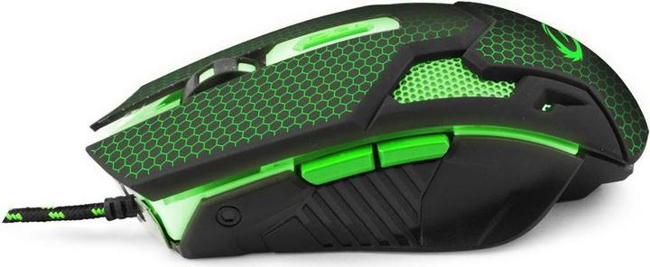 Actual product image Esperanza Gaming mouse MX207 Cobra EGM207G Green (Cable)