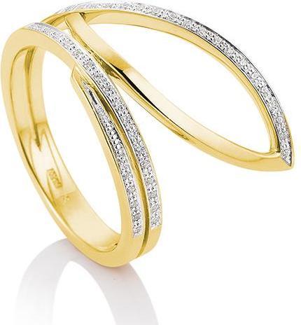 Breuning RING - BRILL. 0,172 Ct. H/si (48, 585/14 K Gold)