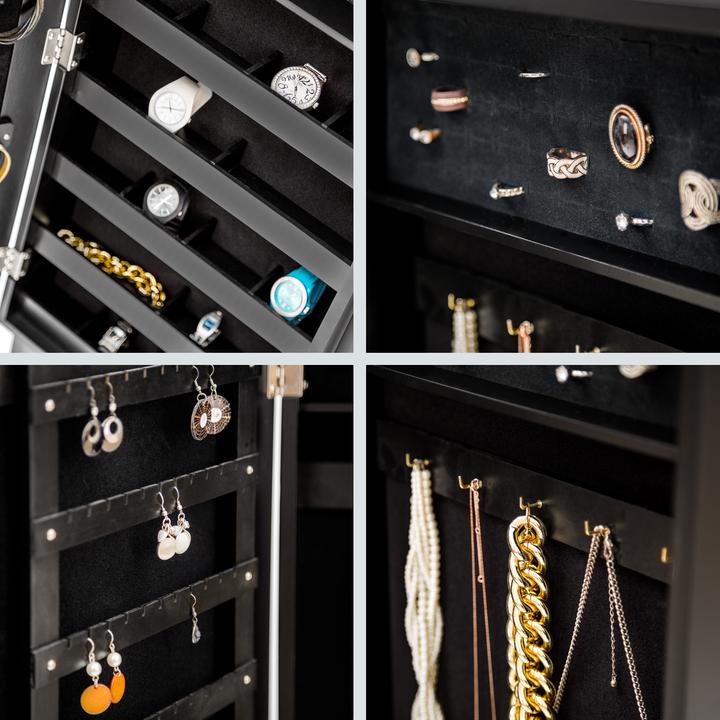 Actual product image tectake Schmuckschrank mit Spiegel