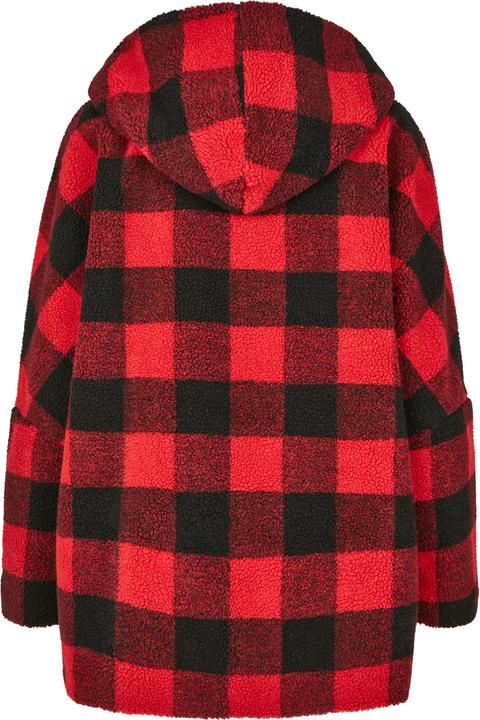 Immagine prodotto Urban Classics Giacca Sherpa da donna con cappuccio a quadri oversize (4XL)