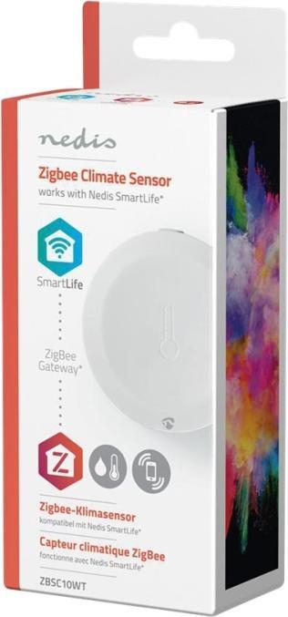 Actual product image Nedis Smart Klimasensor ZBSC10WT | Zigbee 3.0 | Batteriebetrieben | Android™ / IOS | Weiss